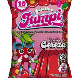 JUMPI GELATINA EN POLVO CEREZA 6x10x80GR