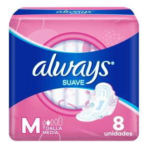 TOALLAS SANITARIAS ALWAYS DIA SUAVE