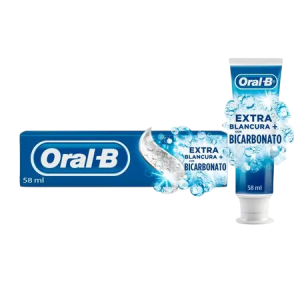 PASTA DENTAL ORAL B EXTRA BLANCURA CON BICARBONATO 58ml