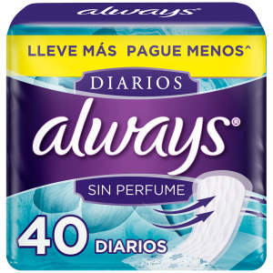 PROTECTOR DIARIO SIN PERFUME  40 X 24