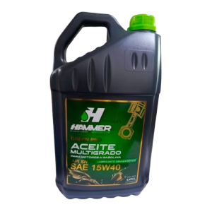 Aceite Mineral Multigrado Hammer Sae 15W40 Api Sl 4,73 Green Classic