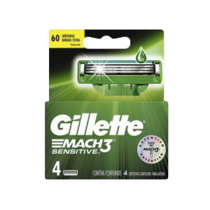 CARTUCHO GILLETTE MACH3 SENSITIVE X4