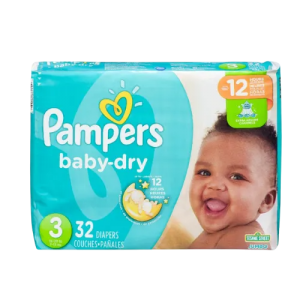 PAMPERS BABY DRY JUMBO S3 - 1/32 unds (16-28lb/7-13kg)