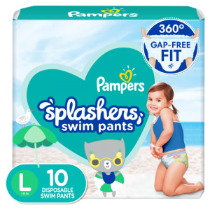 Pampers Splashers Size L 10 (PAÑALES NATACION)