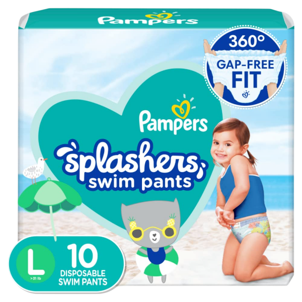Pampers Splashers Size L 10 (PAÑALES NATACION)