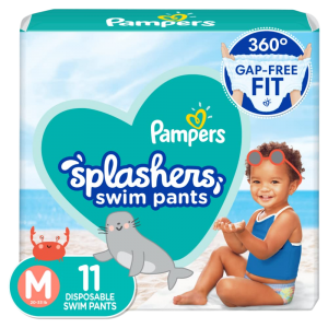 PAMPERS SPLASHERS  SIZE M 11 COUNT (PAÑALES NATACION)