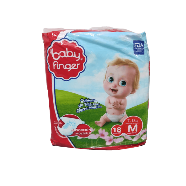 Pañal Baby Finger M 18 UNI