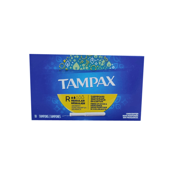 TAMPAX  10 REG. UN 0.5 X W/IN