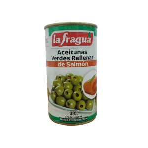 ACEITUNAS VERDES RELLENAS DE SALMON 350 GR
