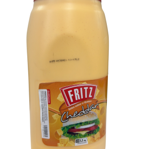 Salsa De Queso Cheddar Galon Pote Fritz 3400Gr