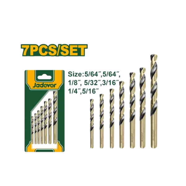JUEGO DE MECHAS HSS DE 7 PIEZAS