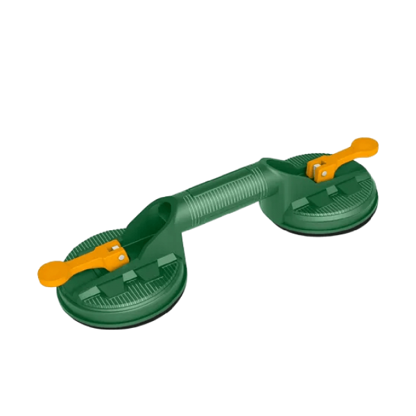 PORTAVIDRIO DOBLE SUCCION DE 115mm ABS, SOPORTA 50KG
