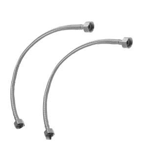 MANGUERA CANILLA FLEXIBLE DE DOBLE ROSCA 1/2 X 1/2 X 4