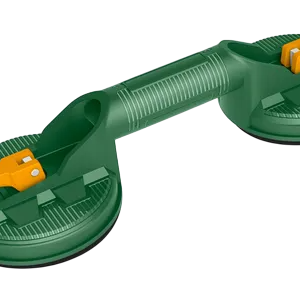 PORTAVIDRIO DOBLE SUCCION DE 115mm ABS, SOPORTA 50KG