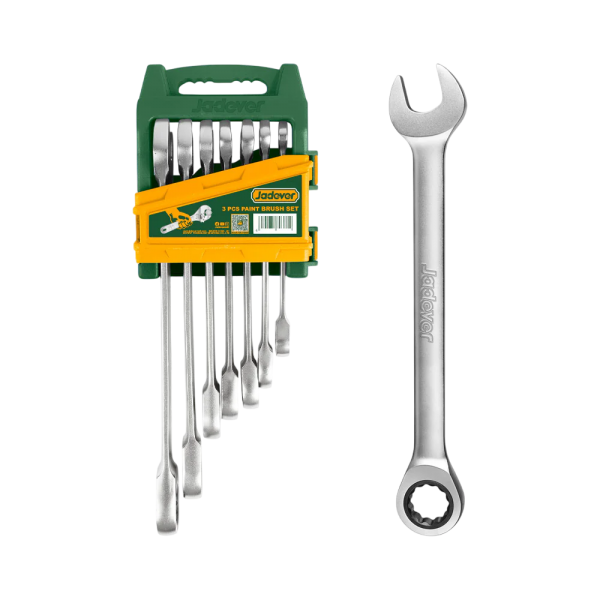 JUEGO DE LLAVE COMBINADAS CON RATCHET 7 PIEZAS 8 - 19mm